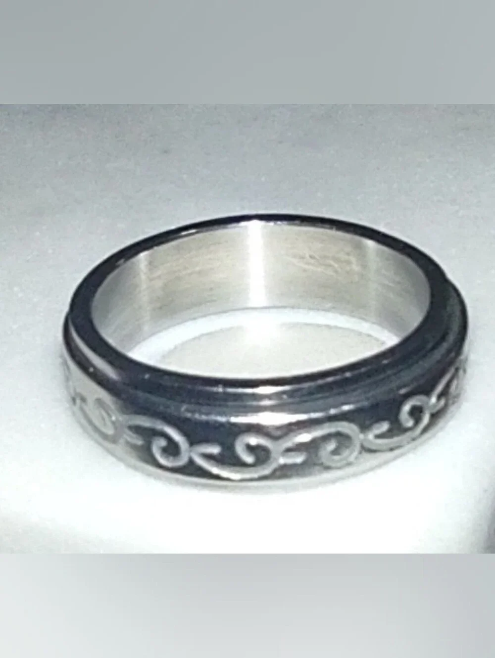 Stainless Steel Fidget Spinner Rings- 4pc bundle- Size 7